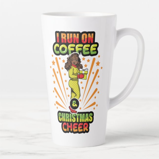 I Put The Jingle In Jingle Christmas Pajama Melani Latte Mug (Right)