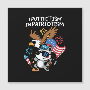 I Put The Tism in Patriotism Athletic Eagle