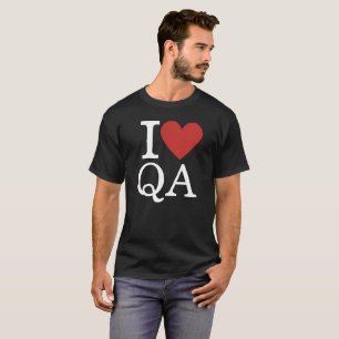 I ❤️ QA for Employees CUSTOM Men's T-Shirt