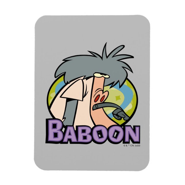 I.R. Baboon Character Badge Magnet (Vertical)