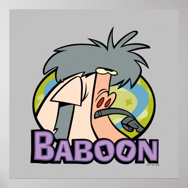 I.R. Baboon Character Badge Poster (Front)