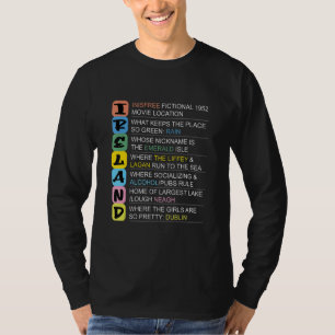 I R E L A N D what the letters IRELAND stand for T-Shirt