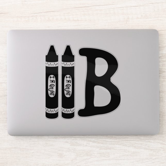 "I R GRUNT" Custom Cut Vinyl (Computer)