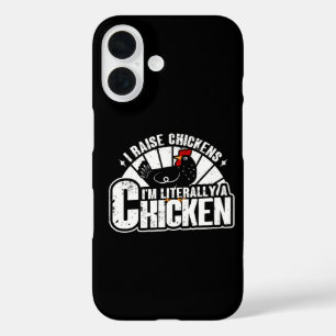 I Raise Chickens, Funny Chicken Owner Farmer Gifts iPhone 16 Case