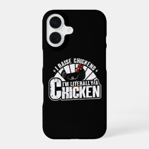 I Raise Chickens, Funny Chicken Owner Farmer Gifts iPhone 16 Case