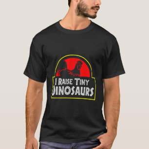 I Raise Tiny Dinosaurs Backyard Chicken Farmer Jok T-Shirt
