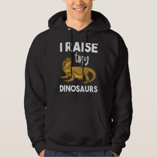 I Raise Tiny Dinosaurs Reptile Animal Lizard Beard Hoodie