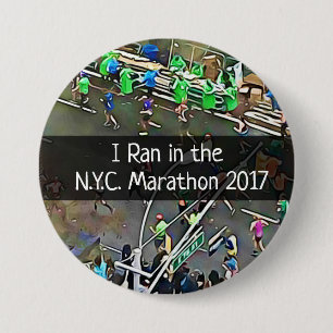 I Ran in the N.Y.C. Marathon 2017 Button