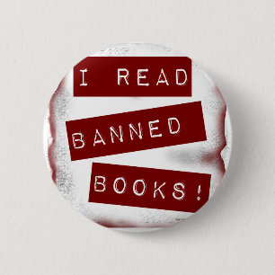 I read banned books! 6 cm round badge