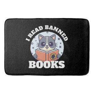 I read banned books bath mat