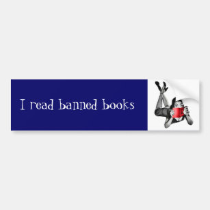 I read banned books bumper sticker