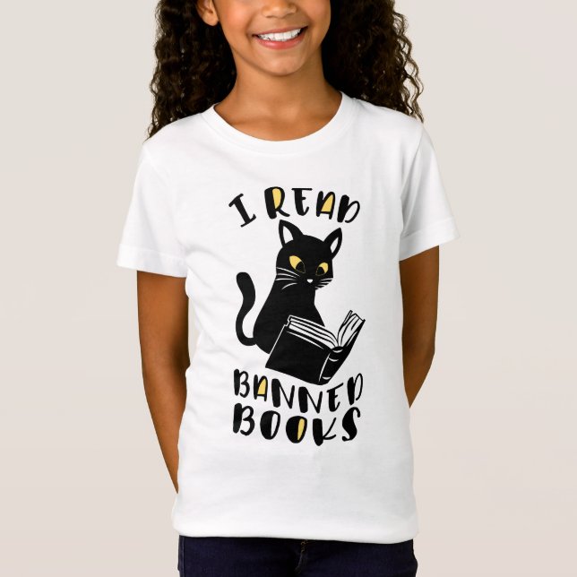 I read banned books Cat T-Shirt (Front)