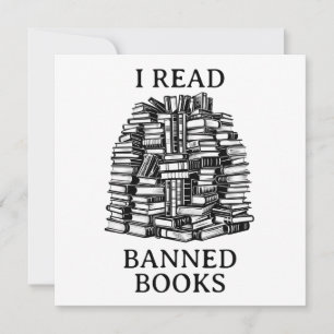 I Read Banned Books Holiday Card