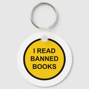 I Read Banned Books Key Ring