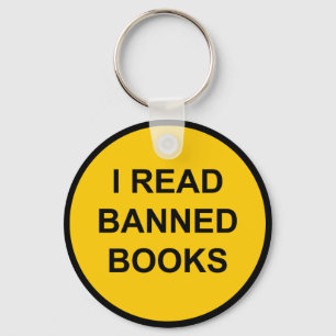 I Read Banned Books Key Ring