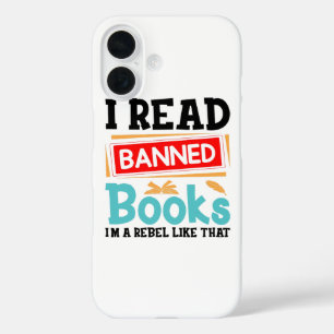 I Read Banned Books Librarian Reader iPhone 16 Case