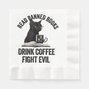 I Read Banned Books Lover BookWorm Love Banned Boo Napkin