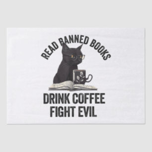 I Read Banned Books Lover BookWorm Love Banned Boo Tissue Paper