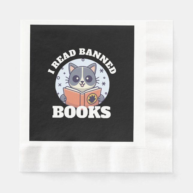 I read banned books napkin (Front)