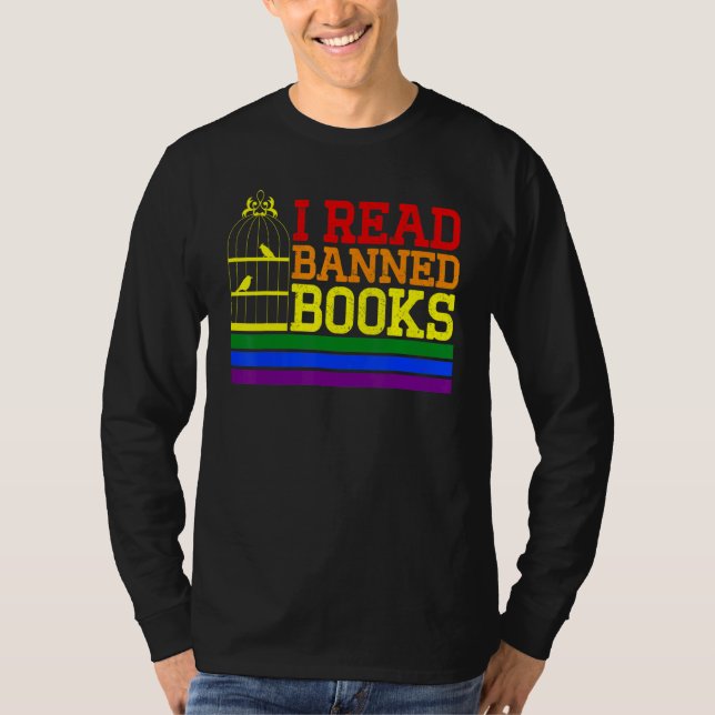 I Read Banned Books Reading Library 2 T-Shirt (Front)