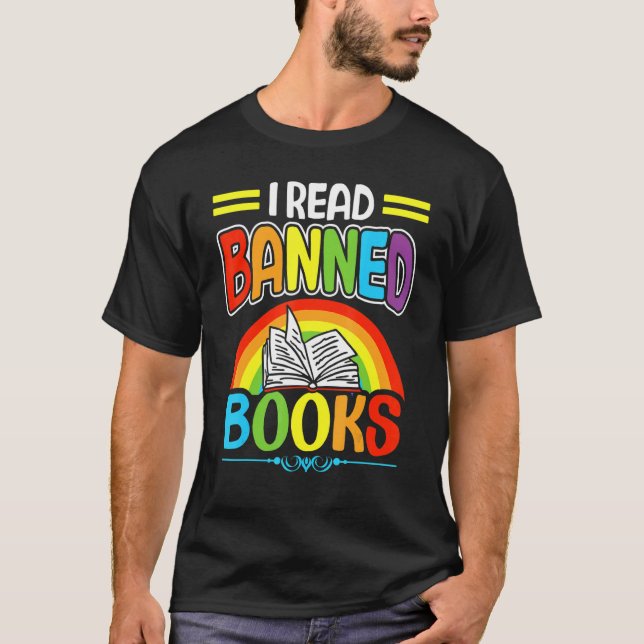 I Read Banned Books Reading Library 5 T-Shirt (Front)