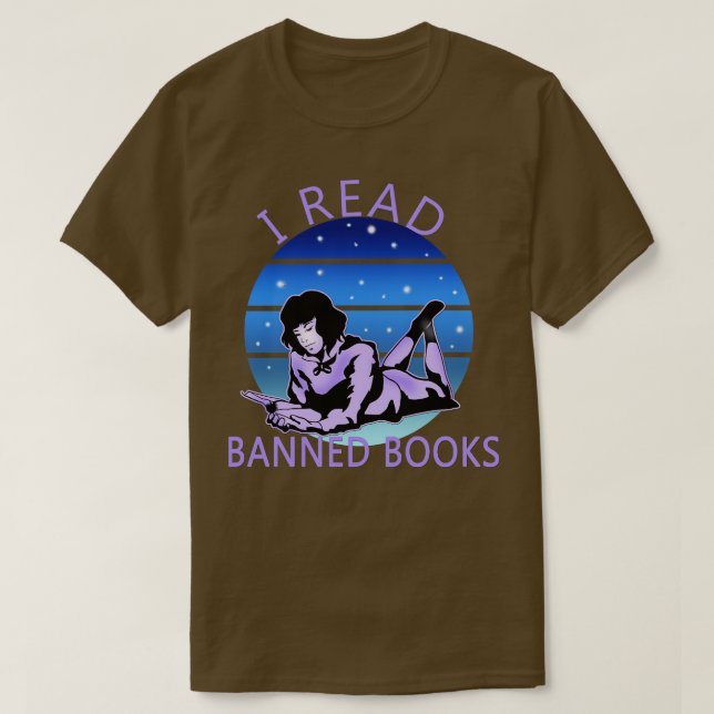 I READ BANNED BOOKS T-Shirt (Design Front)