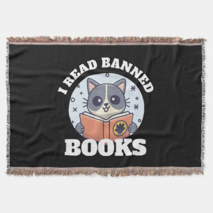 I read banned books throw blanket