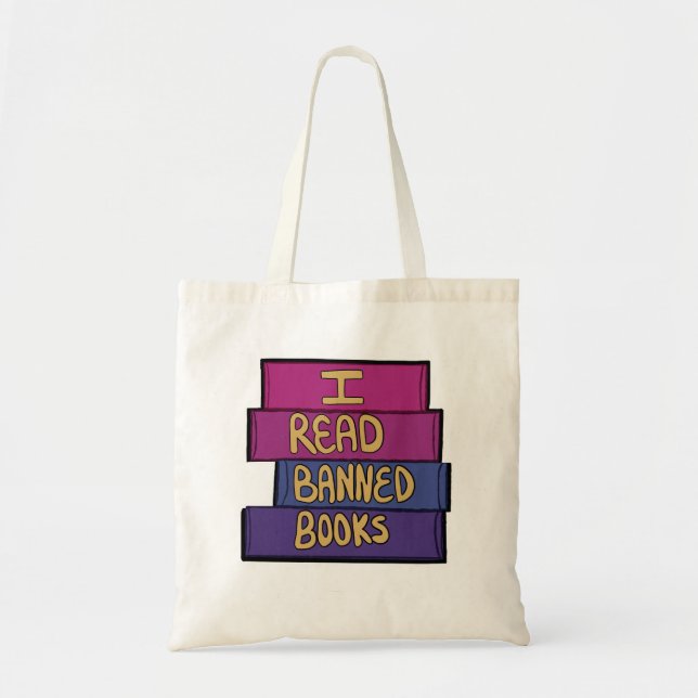 I Read Banned Books Tote Bag (Front)