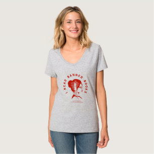 I READ BANNED BOOKS v-neck t-shirt