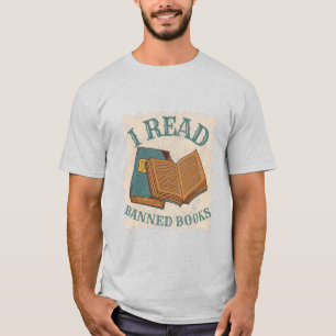 i read banned books vintage books lover T-Shirt