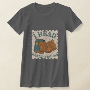 i read banned books vintage books lover T-Shirt