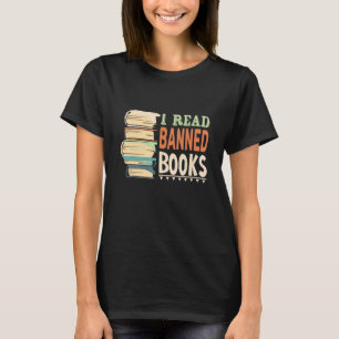 I Read Banned Books With Book And Bookworm And Rea T-Shirt