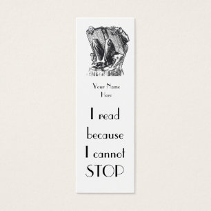 I read because I cannot stop Bookmark to Customise