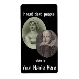 I Read Dead People Bookplate ..