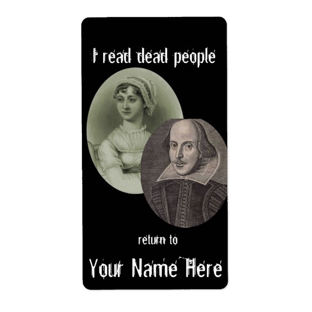 I Read Dead People Bookplate .. (Front)