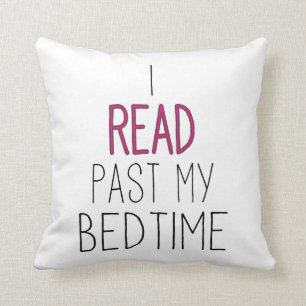 I Read Past My Bedtime Cushion