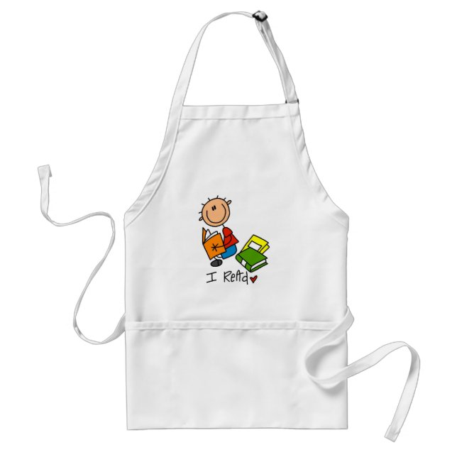 I Read Standard Apron (Front)