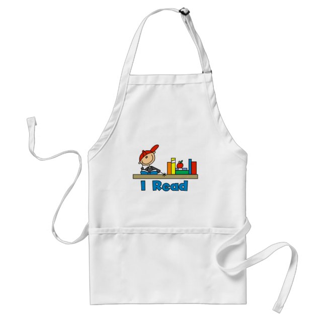 I Read Standard Apron (Front)