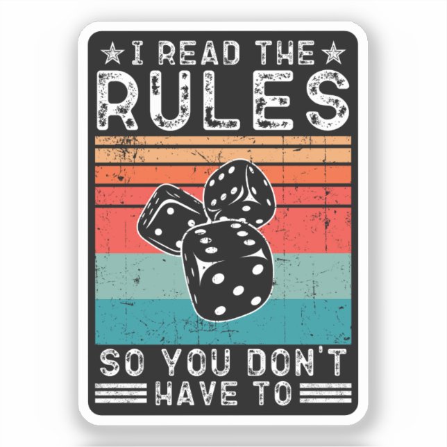 I Read the Rules So You Don't Have to Board Game  (Front)