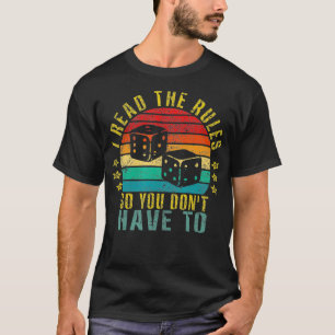 I Read the Rules So You Don't Have to Funny Retro  T-Shirt