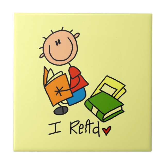 I Read Tile (Front)