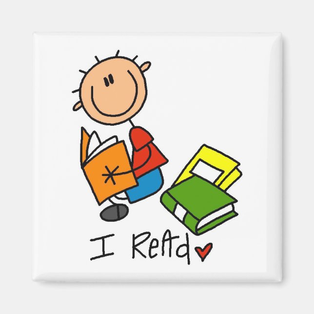 I Read Tshirts and Gifts Magnet (Front)