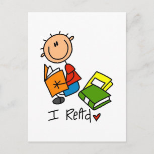 I Read Tshirts and Gifts Postcard