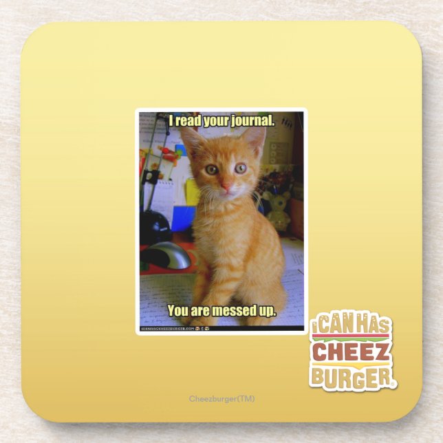 I read your journal coaster (Front)