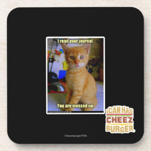 I read your journal coaster