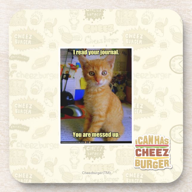 I read your journal coaster (Front)