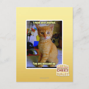 I read your journal postcard