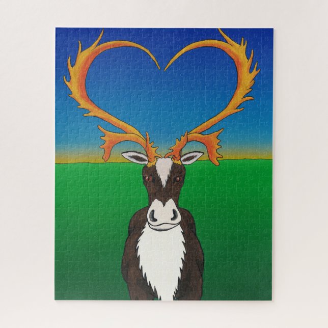 I Really Caribout You Jigsaw Puzzle (Vertical)