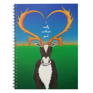 I Really Caribout You Spiral Notebook
