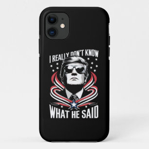 I Really Don't Know What He Said Funny Trump Biden Case-Mate iPhone Case